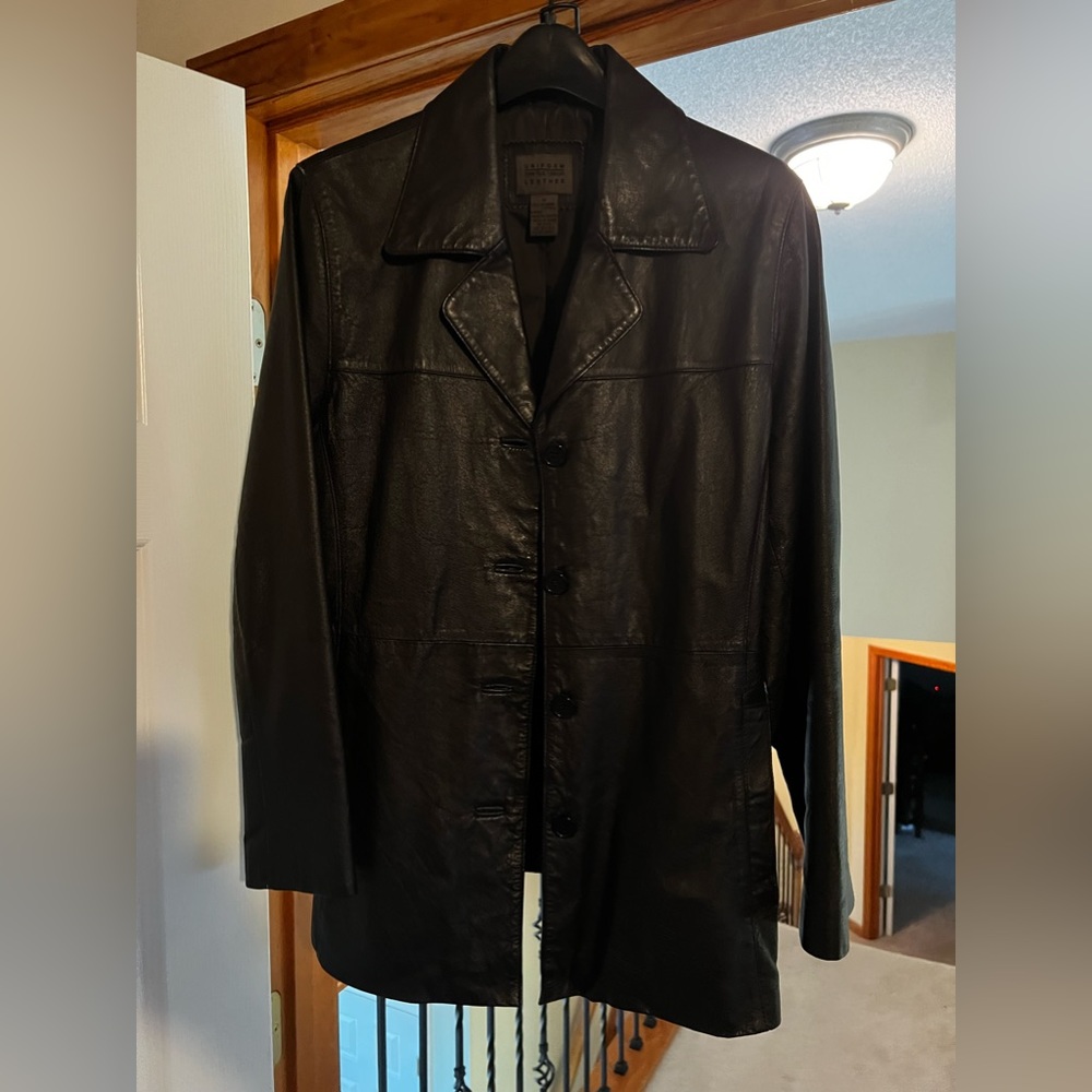 Black leather jacket by Uniform John Paul Richard